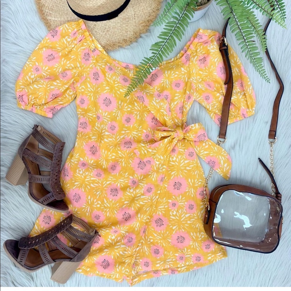 Floral summer romper